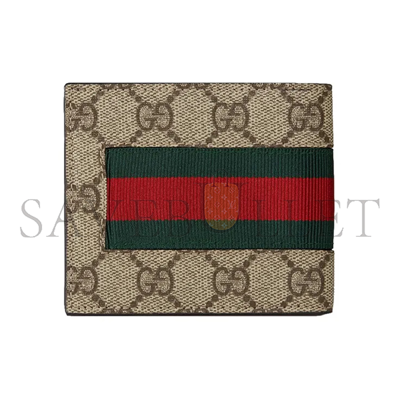 GUCCI GG SUPREME BILLFOLD WALLET 408827 (21*9cm)